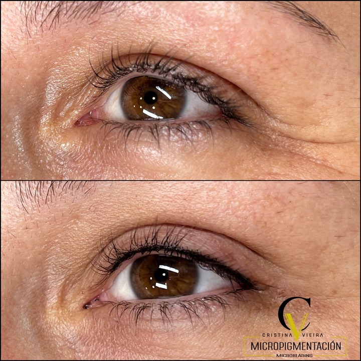 antes despues micropigmentacion pestañas